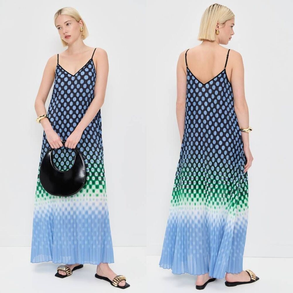 ESSENTIEL ANTWERP Hyacinth Pleated Maxi Dress US 4, 34